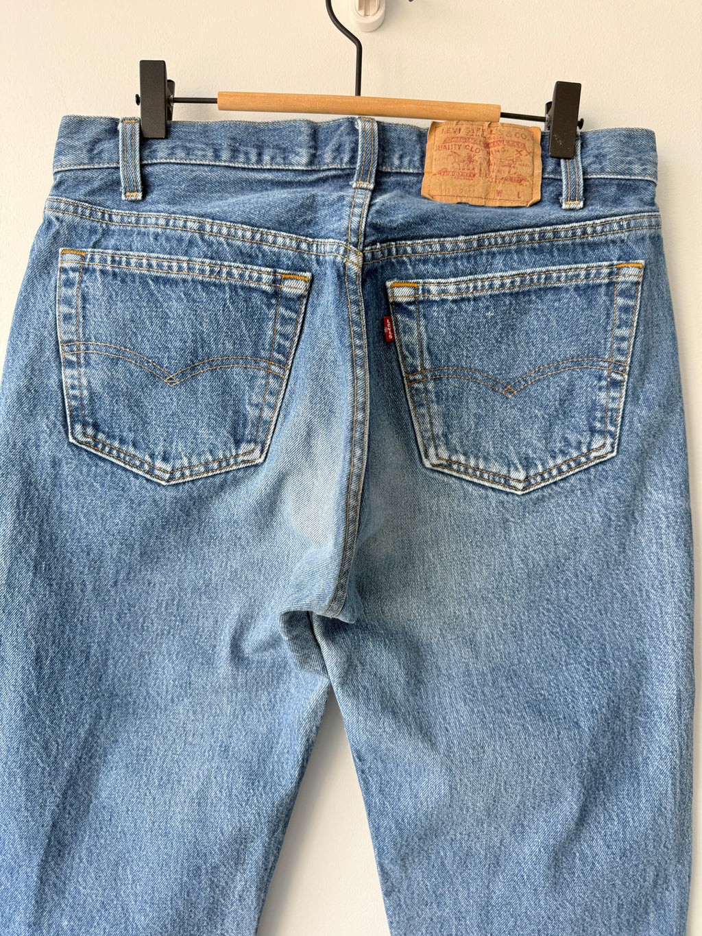 W31 L29 vintage Levis 501 29/31” measured raw blue denim faded blue 80’s levi’s 501s