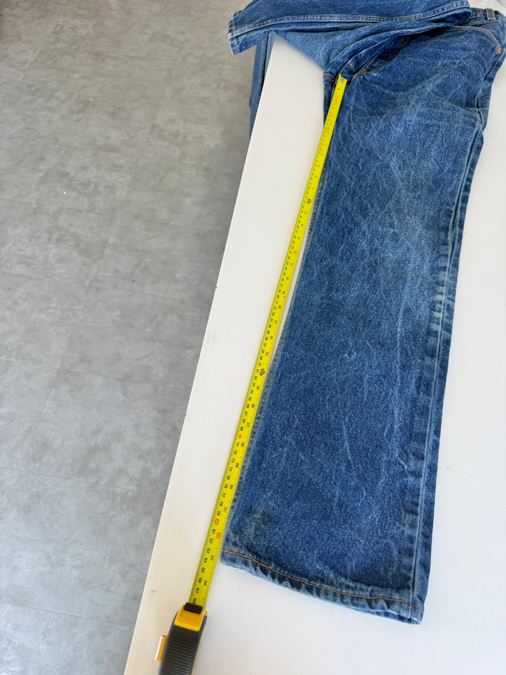 W33 L34 vintage Levis 517 33” measured waist raw blue 517s made in 90s USA
