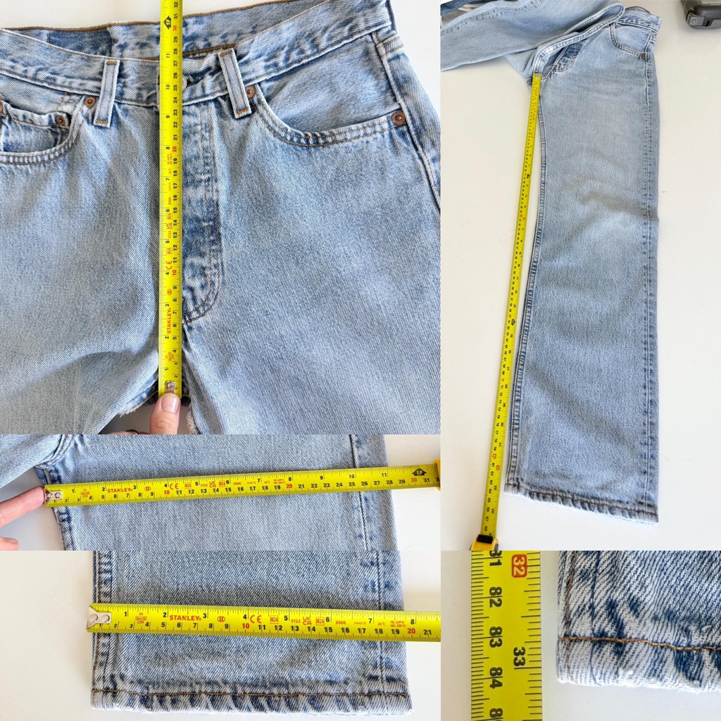 W27 L33 Levis 501 vintage 26-27” measured waist made in USA 90s