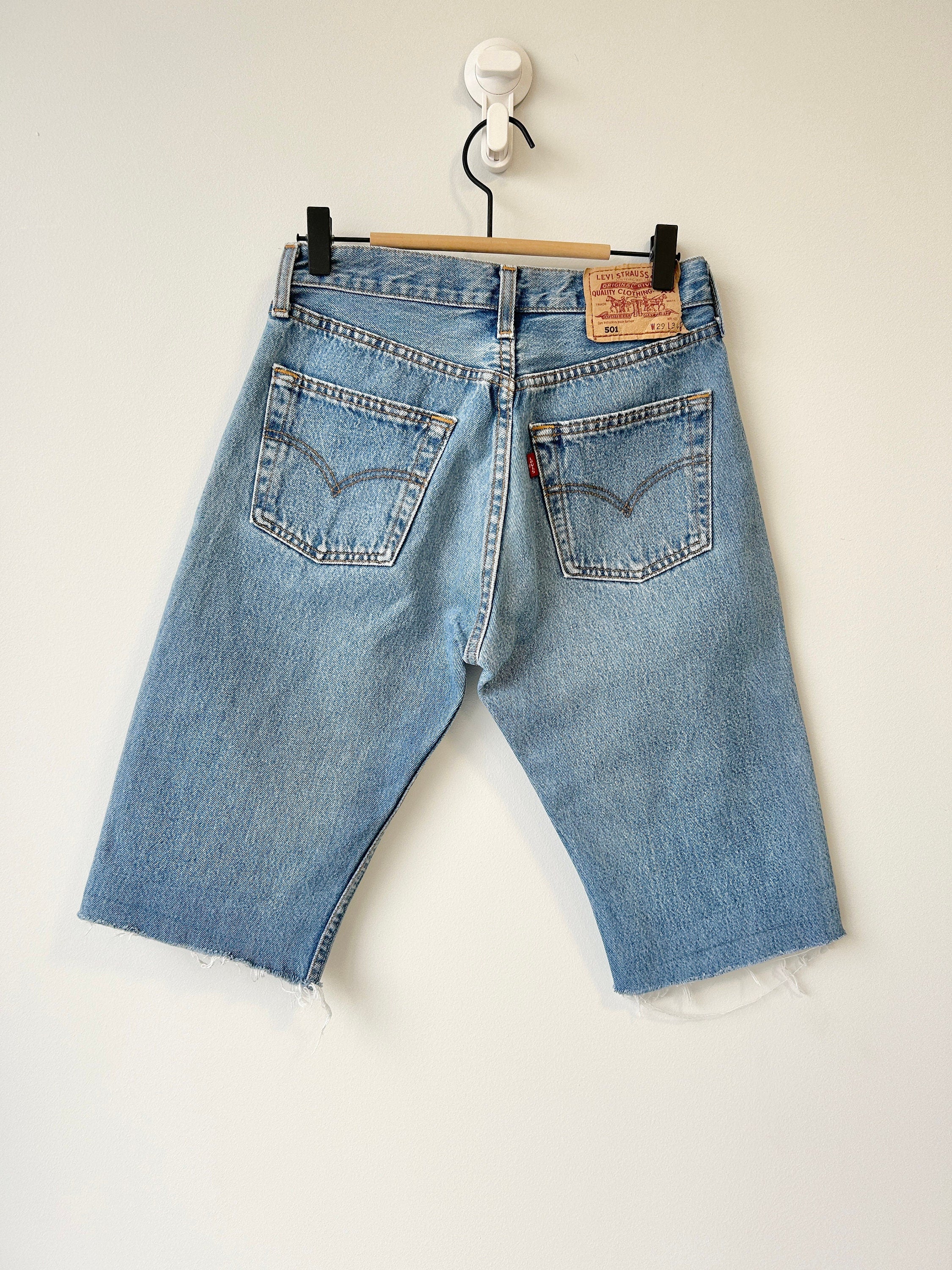 W25 Levis 501 vintage short's 25-26” 501 90s  blue denim shorts 501 vintage Bermuda shorts