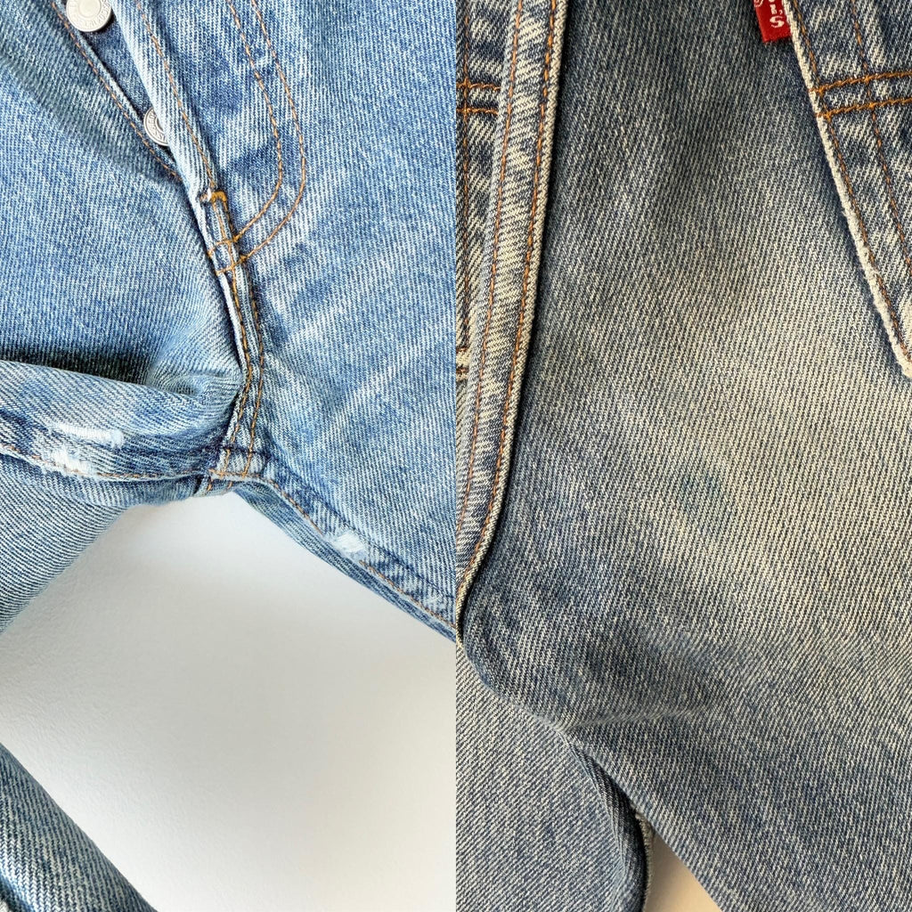 Levis 501 vintage w24 L31 medium blue  501s 90s straight leg jeans 501 23”/24” waist (januk)