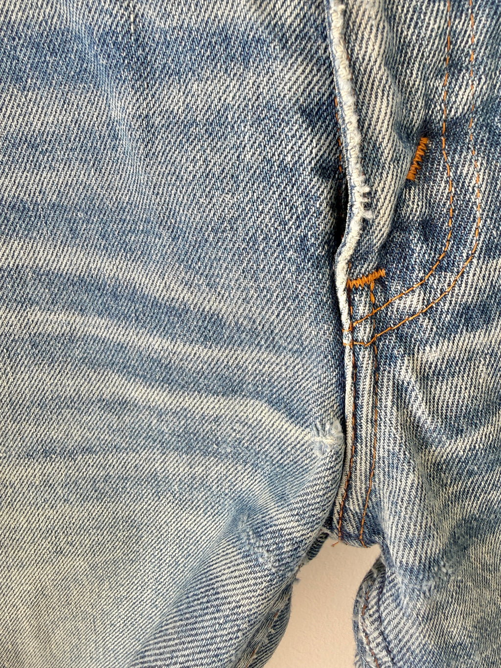 W34 L29 vintage Levis 603 33/34” measured waist dark blue faded whiskers  70s 603s