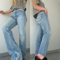 W28 L33 vintage Levis 501 28” measured waist light blue 90s 501s