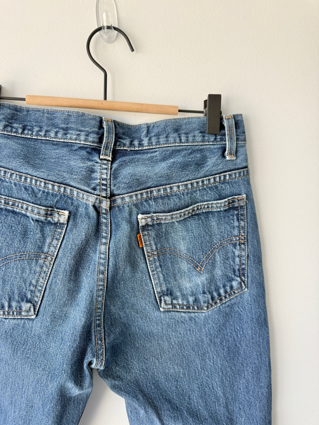 W28 L30 vintage Levis 646 27/29” measured dark blue denim light wallet mark 646s Y2K