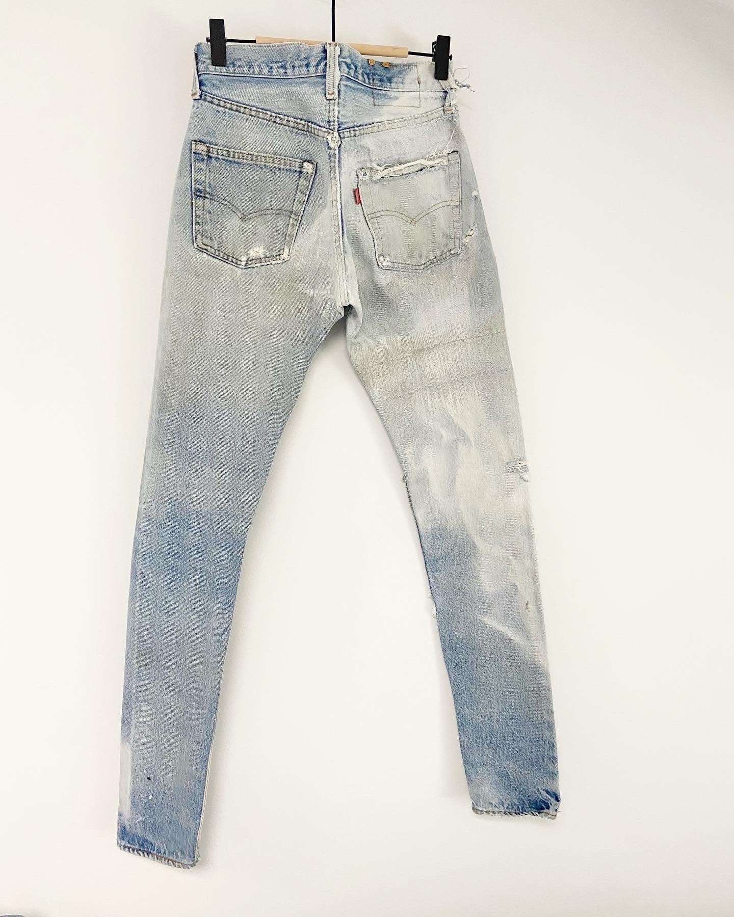 w25 L33 Distressed faded Selvedge redline Levi’s 501 Vintage 80s Levi’s 501