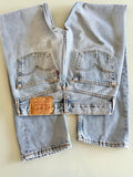 W25 L31 vintage Levis 501 24-25” measured light faded blue denim 90’s levi’s 501s
