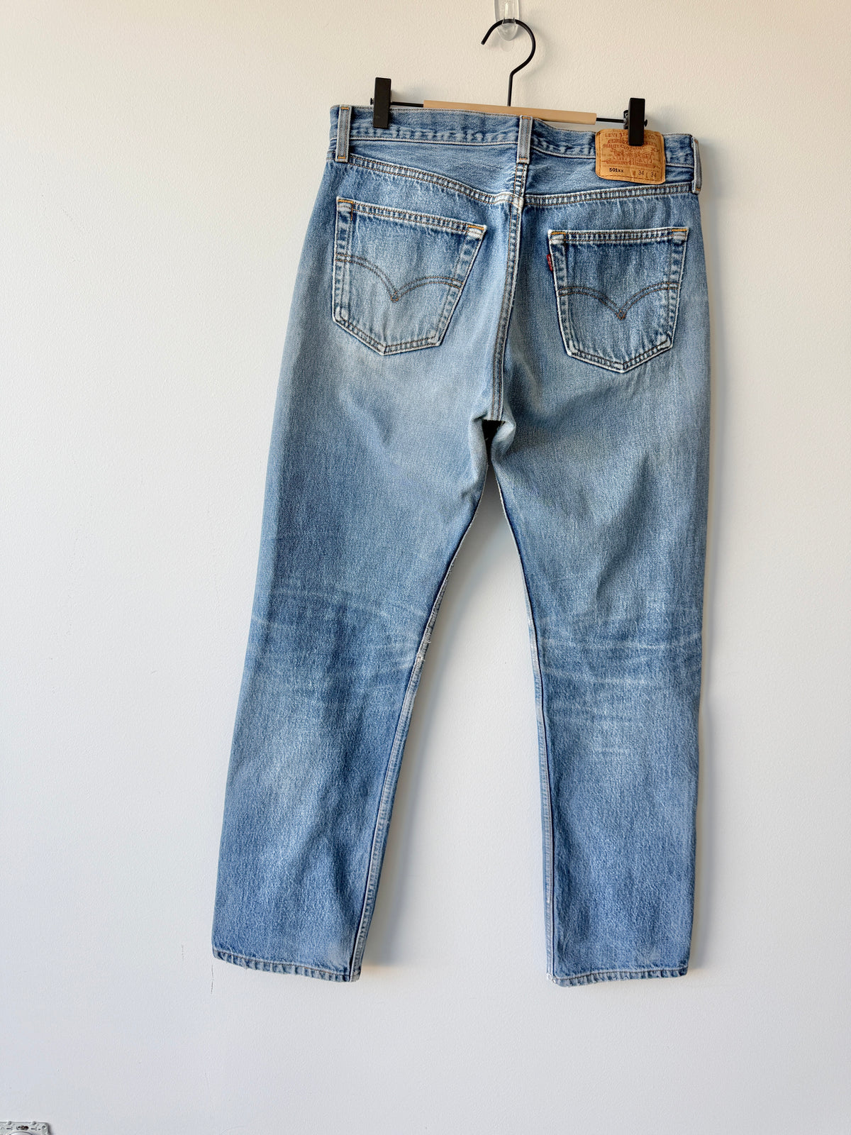 W31 L30 vintage Levis 501xx 31” measured fade whiskers USA 501s 90s