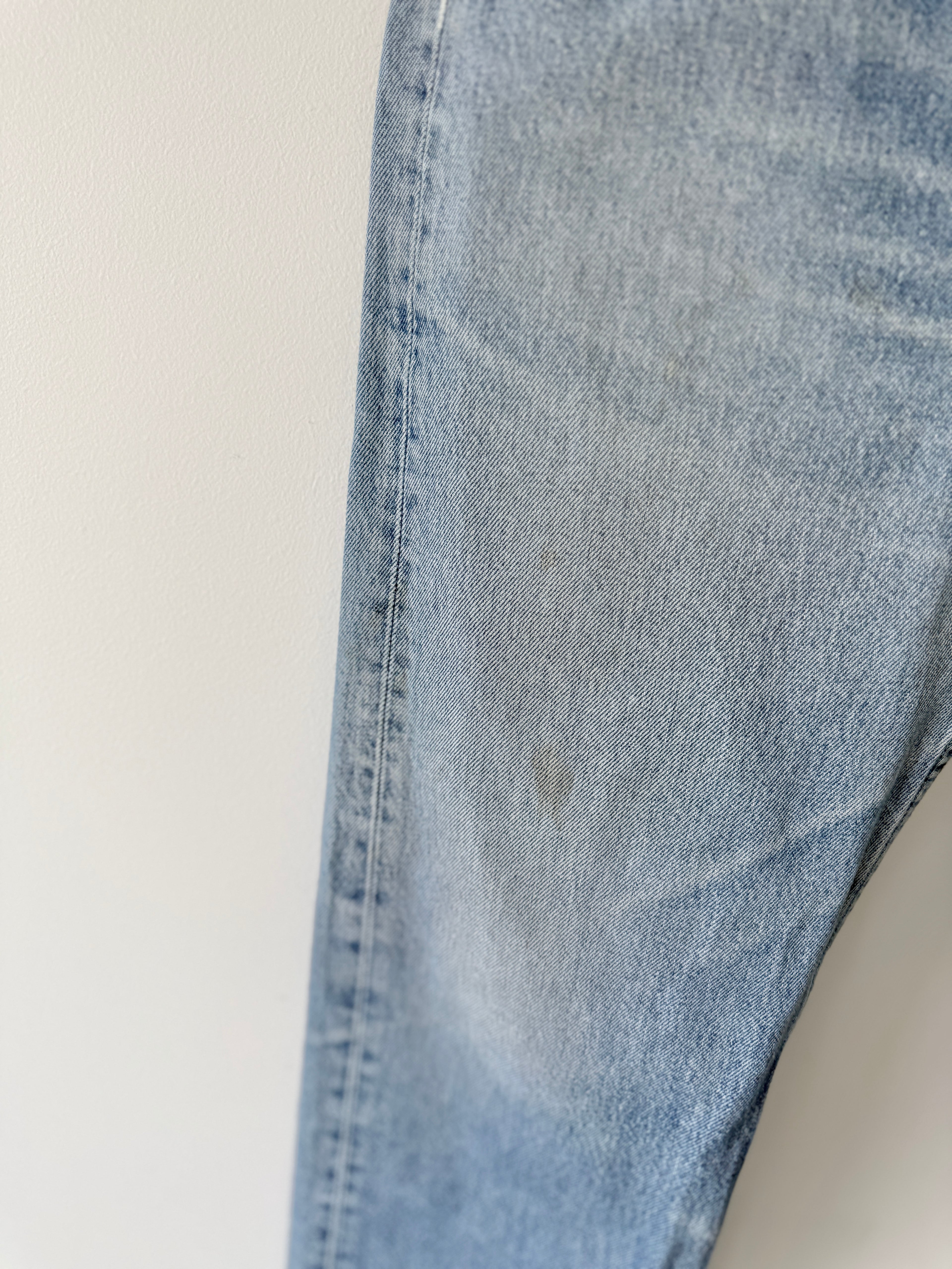 W30 L29 vintage Levis 501 29/30” measured unique faded blue denim 90s Levi’s 501s