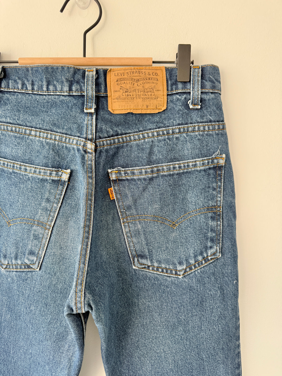 W26 L32 vintage Levis 517s dark blue  25” measured waist 517s USA 80s