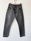 W27 L31 vintage Levis 501s 26/27” measured black faded 501s 90s USA