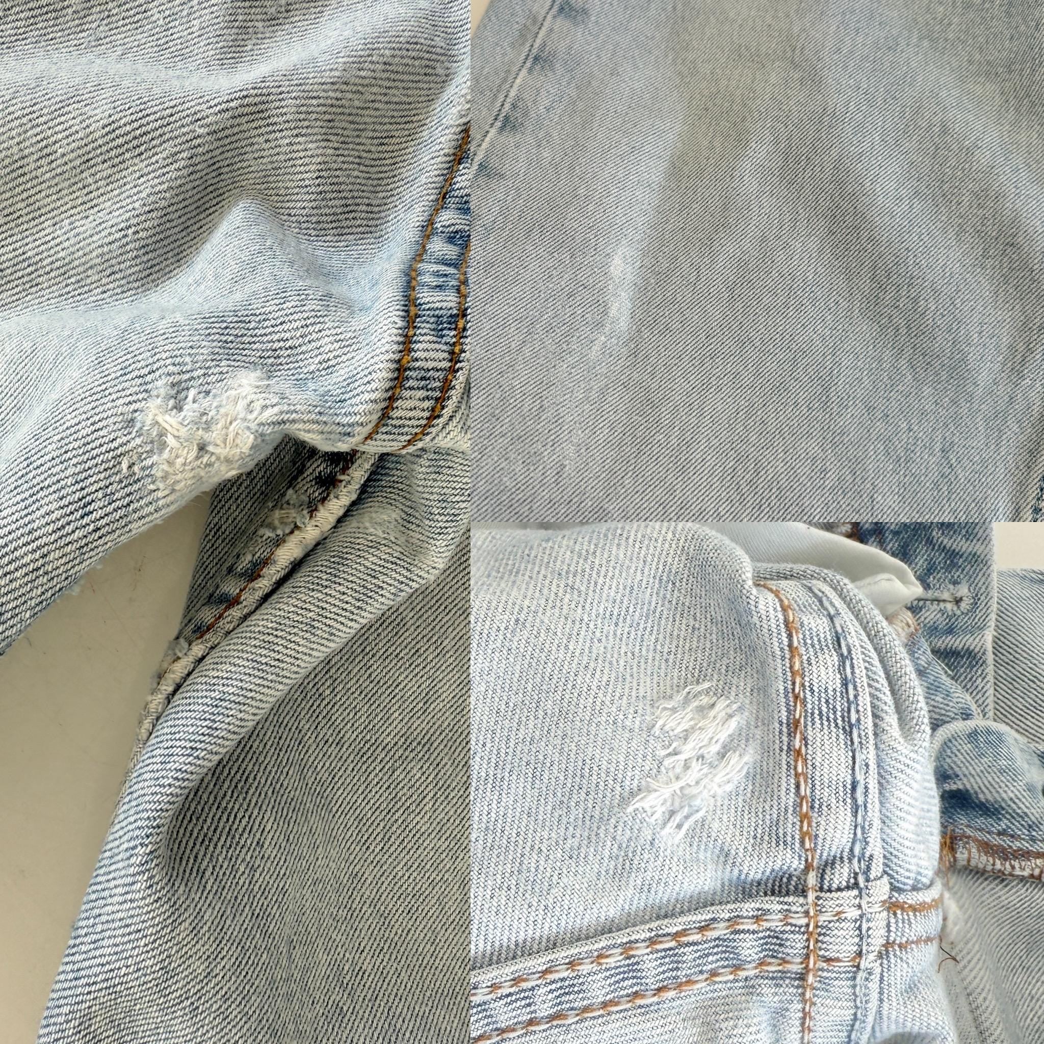 W27 L33 Levis 501 vintage 26-27” measured waist faded light blue made in 90s