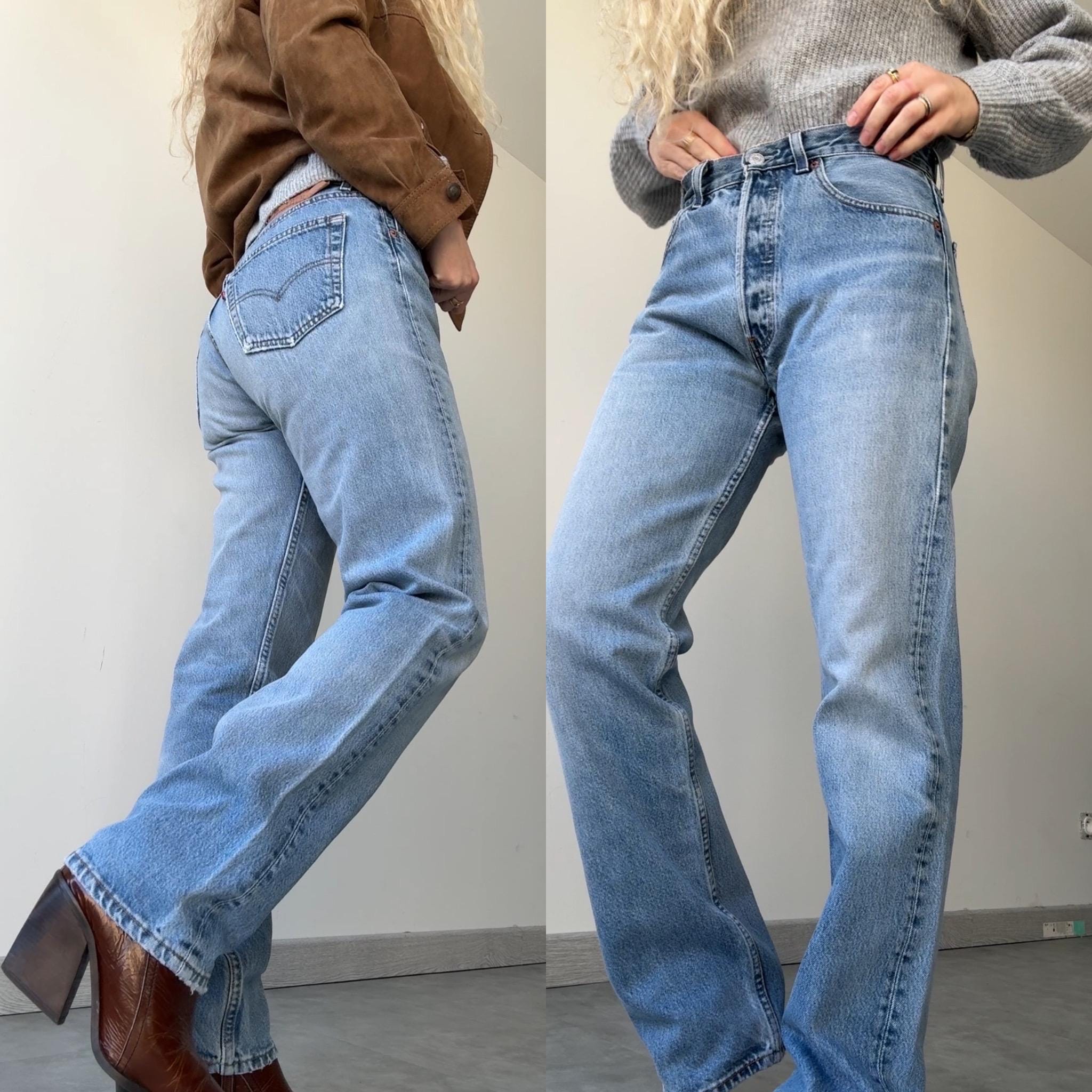 W29 L31 vintage Levis 501 28-29” measured waist faded medium blue made in USA 90s