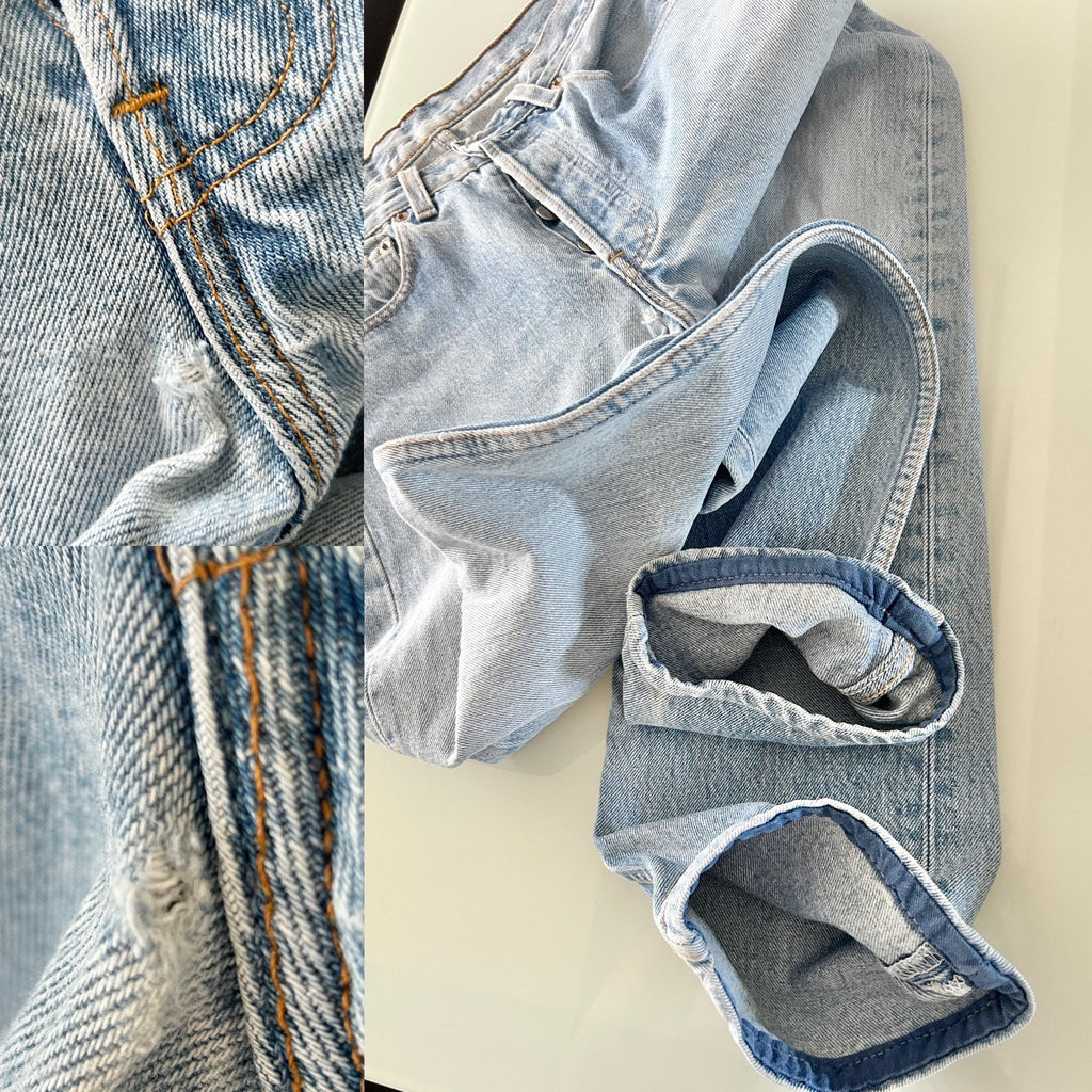 w27 L31 Levis 501 vintage faded blue  made in USA straight leg 90s Levi’s 501 USA vintage Levi’s 501