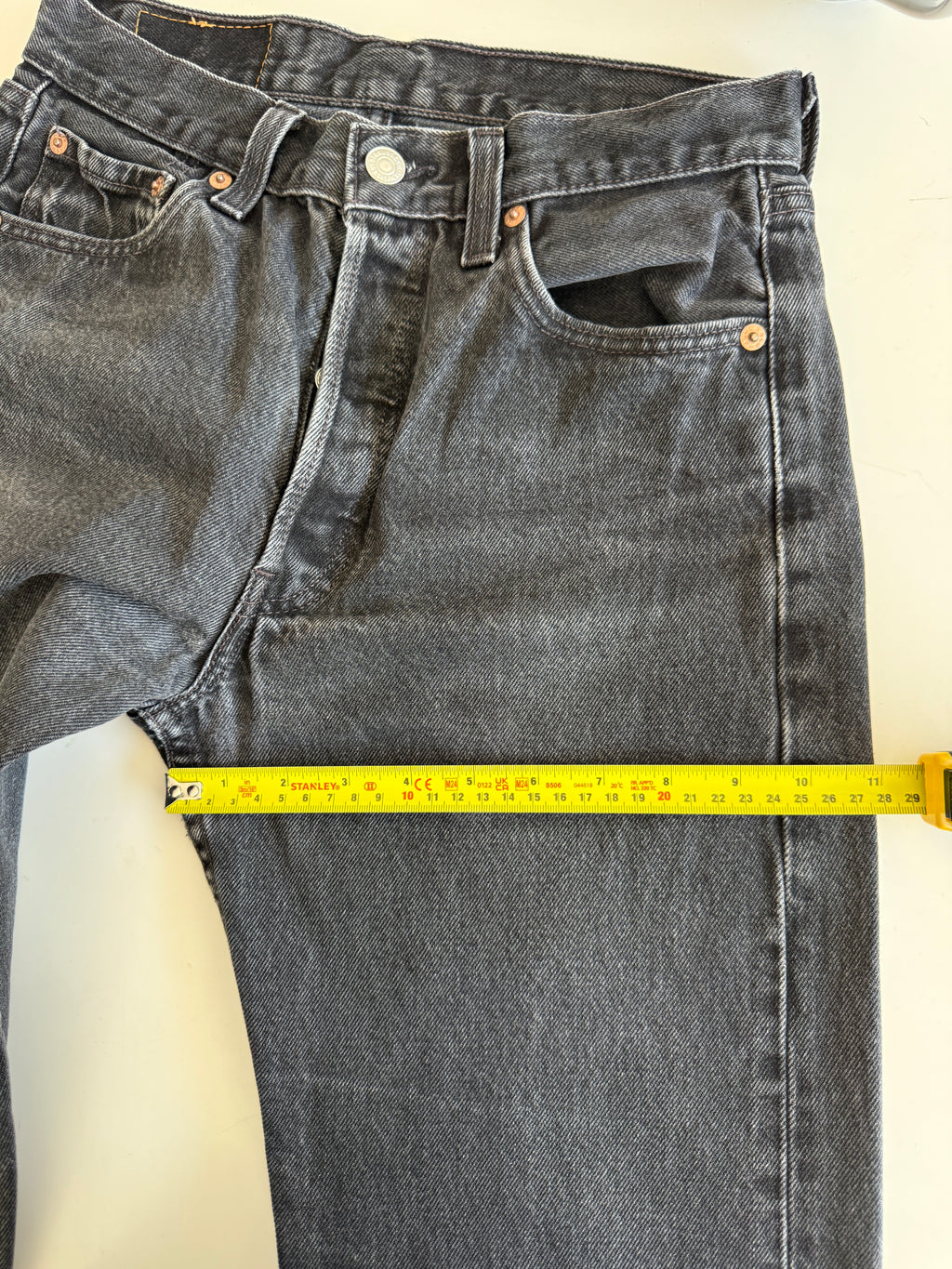 W27 L31 vintage Levis 501s 26/27” measured black faded 501s 90s USA
