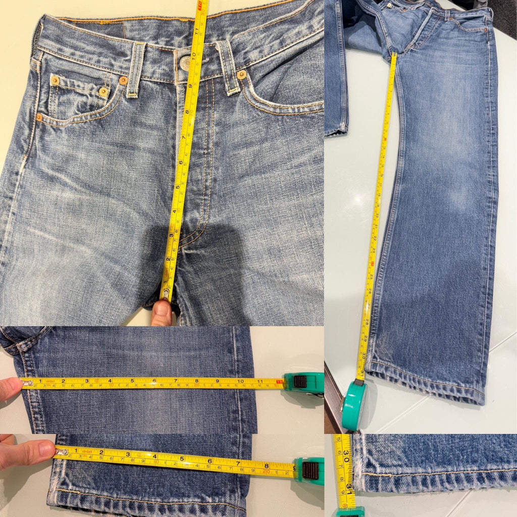 Levis 501 vintage w25 L30 dark faded blue 501s straight leg jeans 501 24”/25” waist