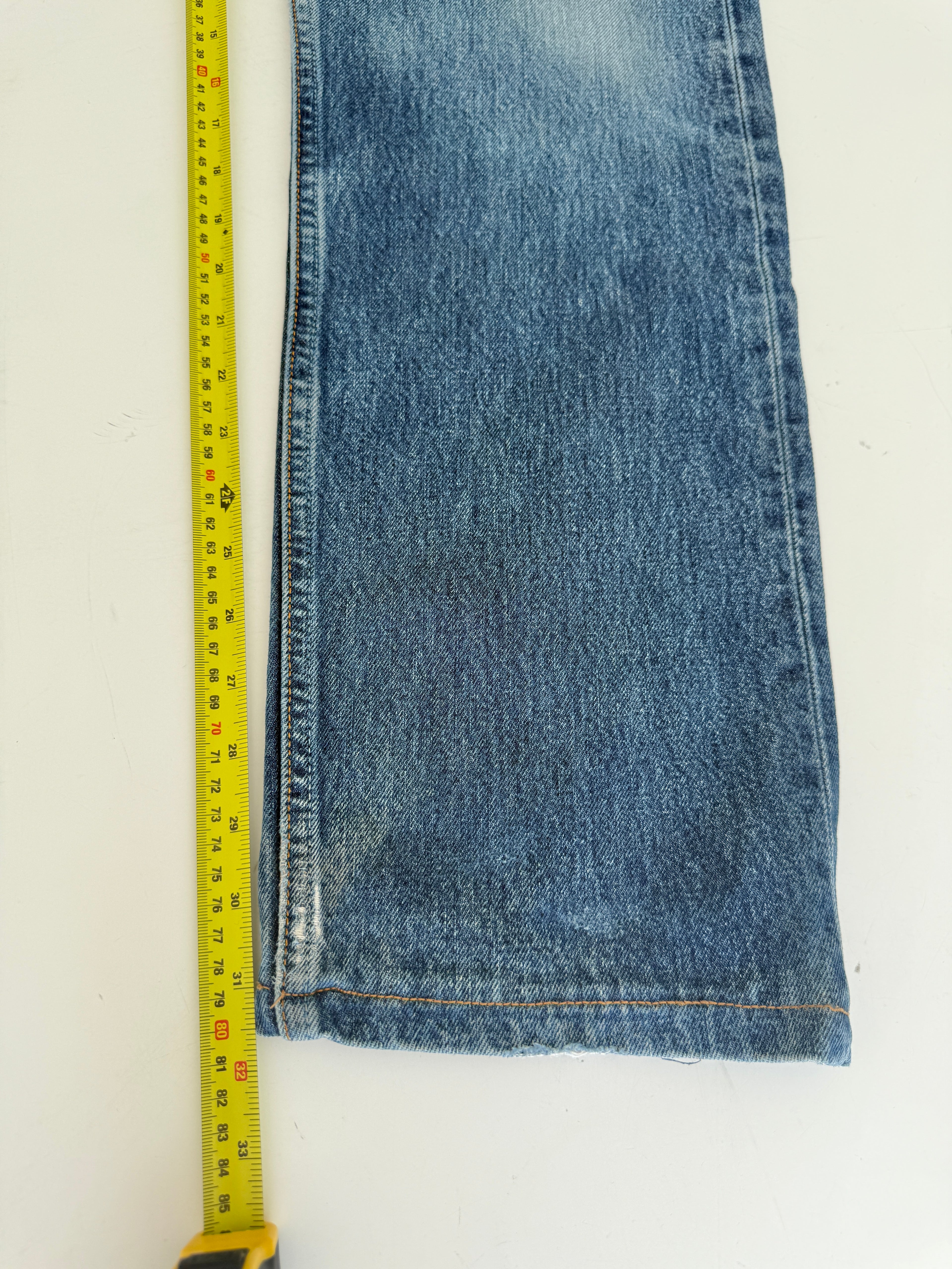 W31 L31 vintage Levis 501 31” measured waist dark blue whiskers Y2K 501s