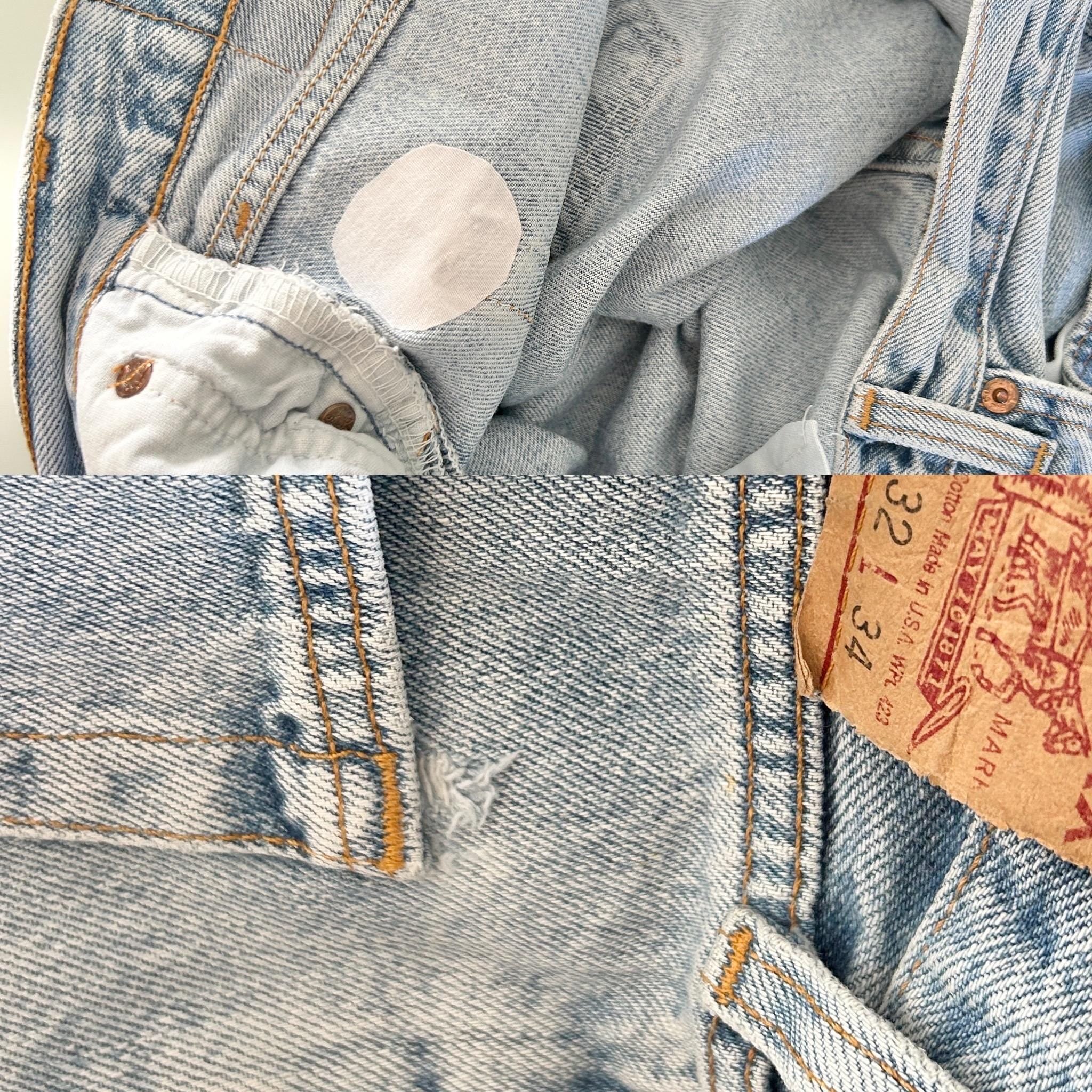 Levis 501 vintage w30 L33 Levi’s light blue fade straight leg USA 90s Levi’s 501 vintage 501  30”29” waist