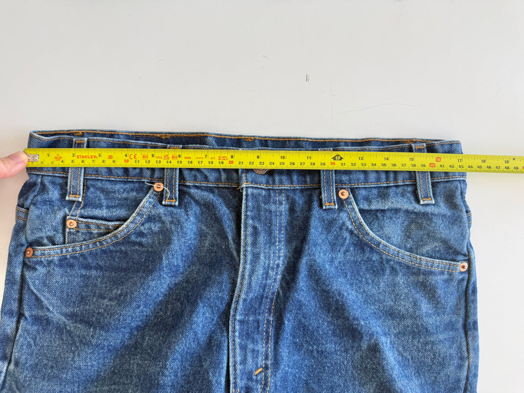 W33 L34 vintage Levis 517 33” measured waist raw blue 517s made in 90s USA
