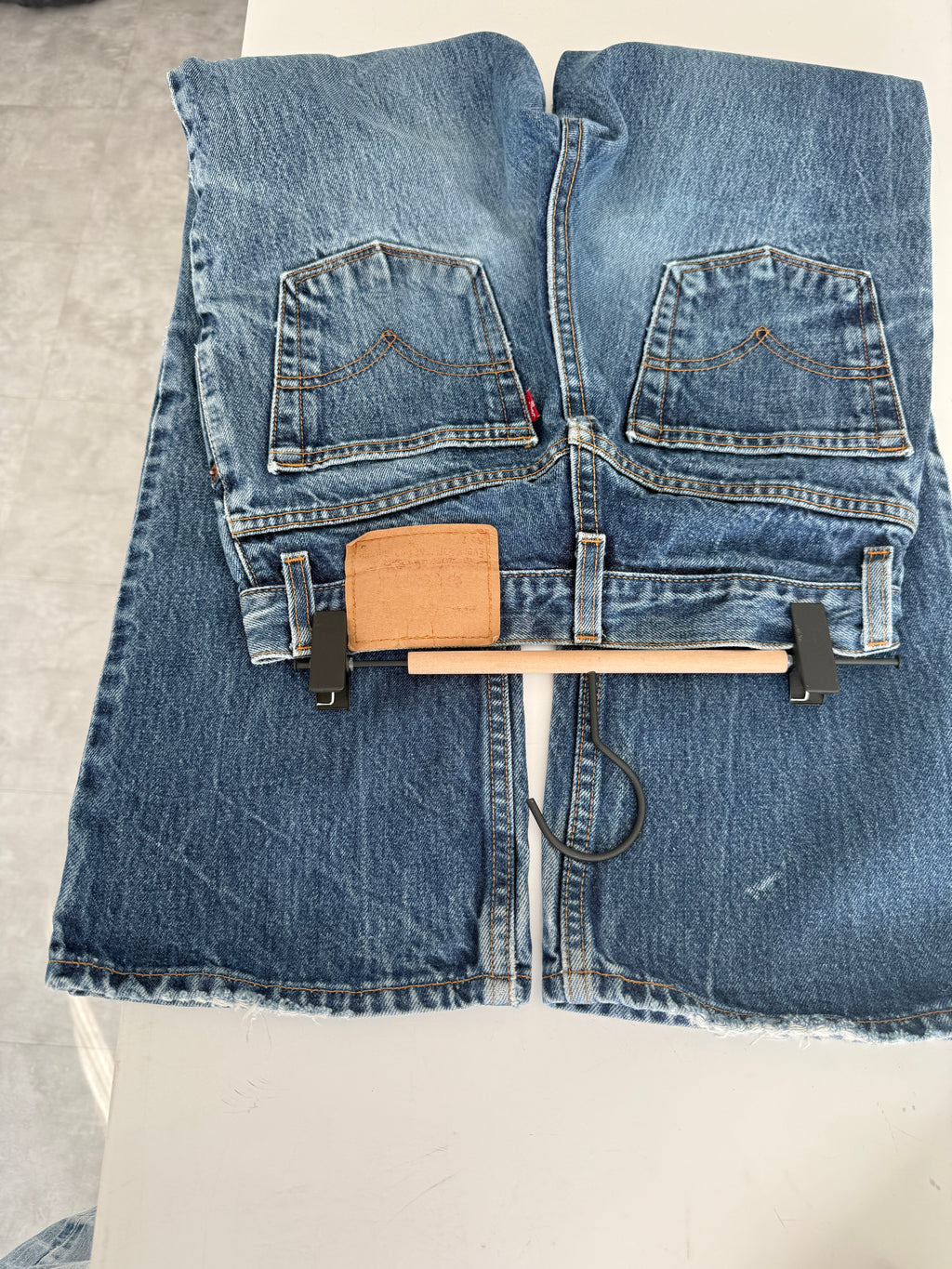 W25 L29 vintage Levis 517 24-25”” measured dark faded blue 90s USA 517s