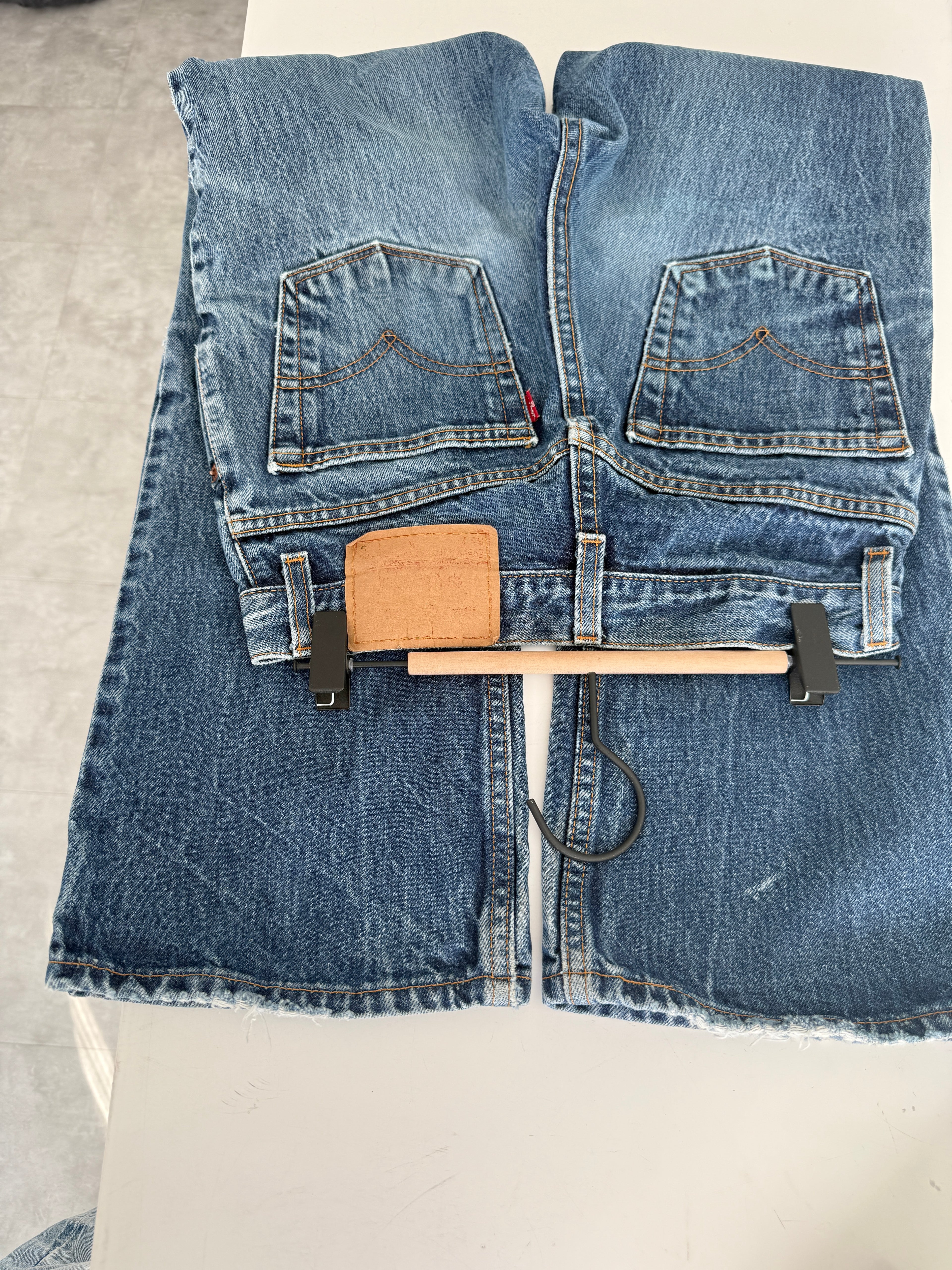 W25 L29 vintage Levis 517 24-25”” measured dark faded blue 90s USA 517s