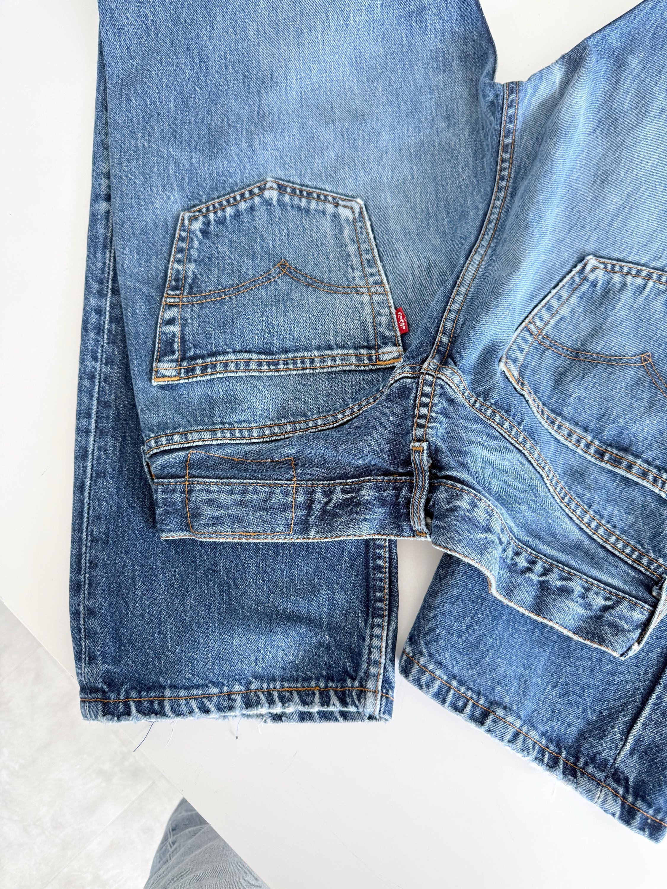 W30 L32 Levis 501 vintage 29-30” waist dark faded blue 501s made in turkey