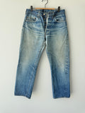 W30 L27 vintage Levis 501 29/30” measured waist dark faded blue 501s USA 80s