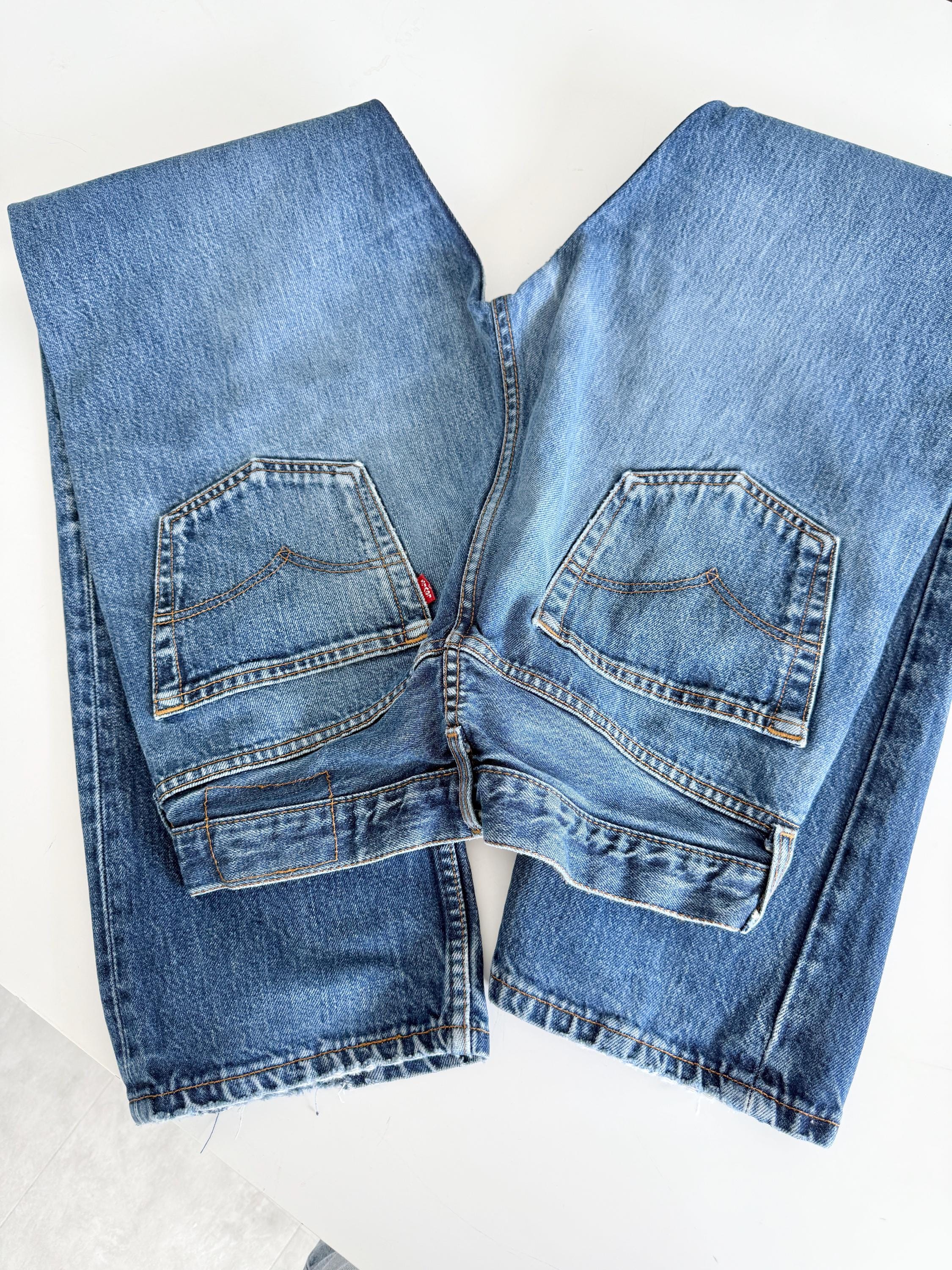 W30 L32 Levis 501 vintage 29-30” waist dark faded blue 501s made in turkey