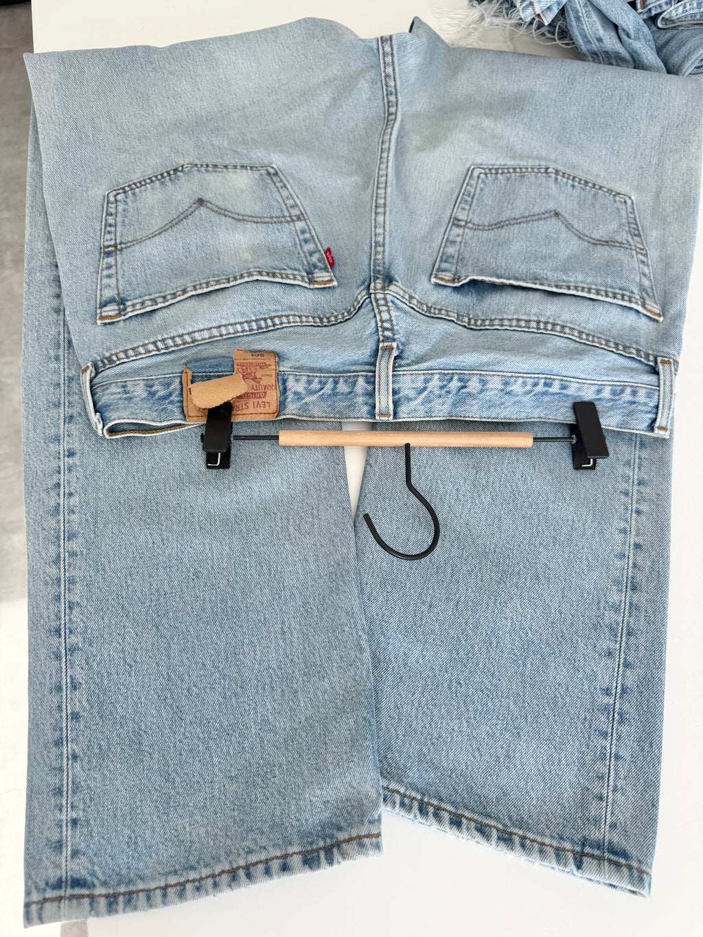 Soft W36 L34 vintage Levis 501 35/36” measured waist light faded 501s 90s denim