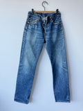 W26 L30 vintage Levis 501 dark blue 25/26” measured waist Y2K levis 501s