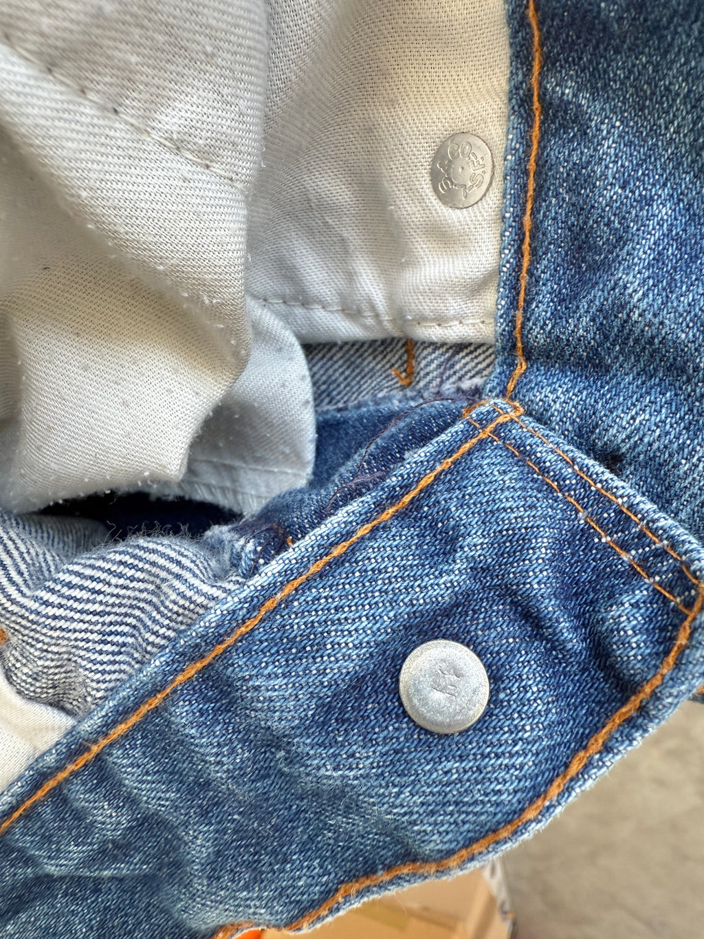 W26 L30 vintage Levis 630 26” measured light faded blue 80s Levi’s 630’s