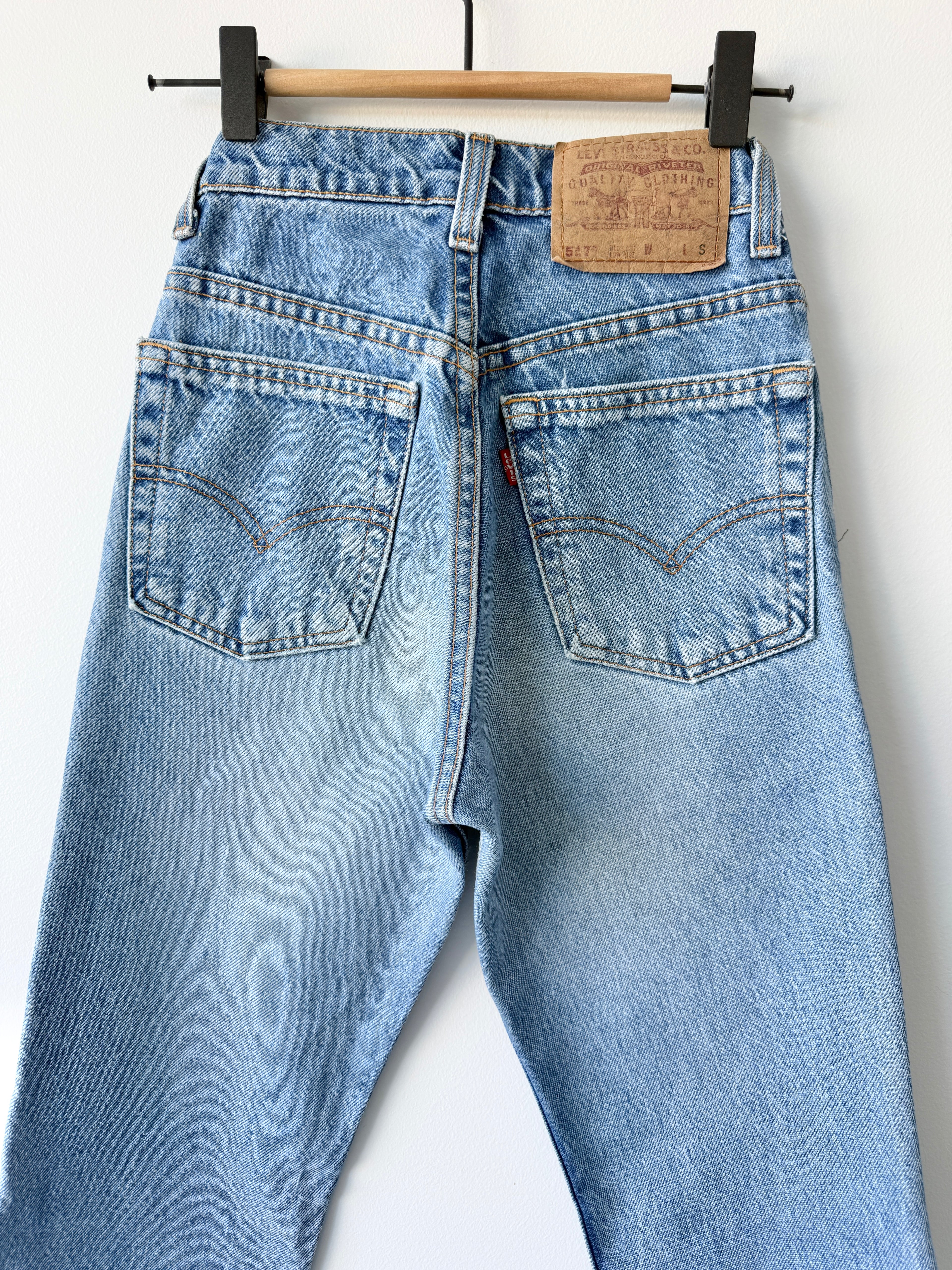W21 L30 vintage Levis 517 21” measured waist medium blue Levi’s 517s USA 90s