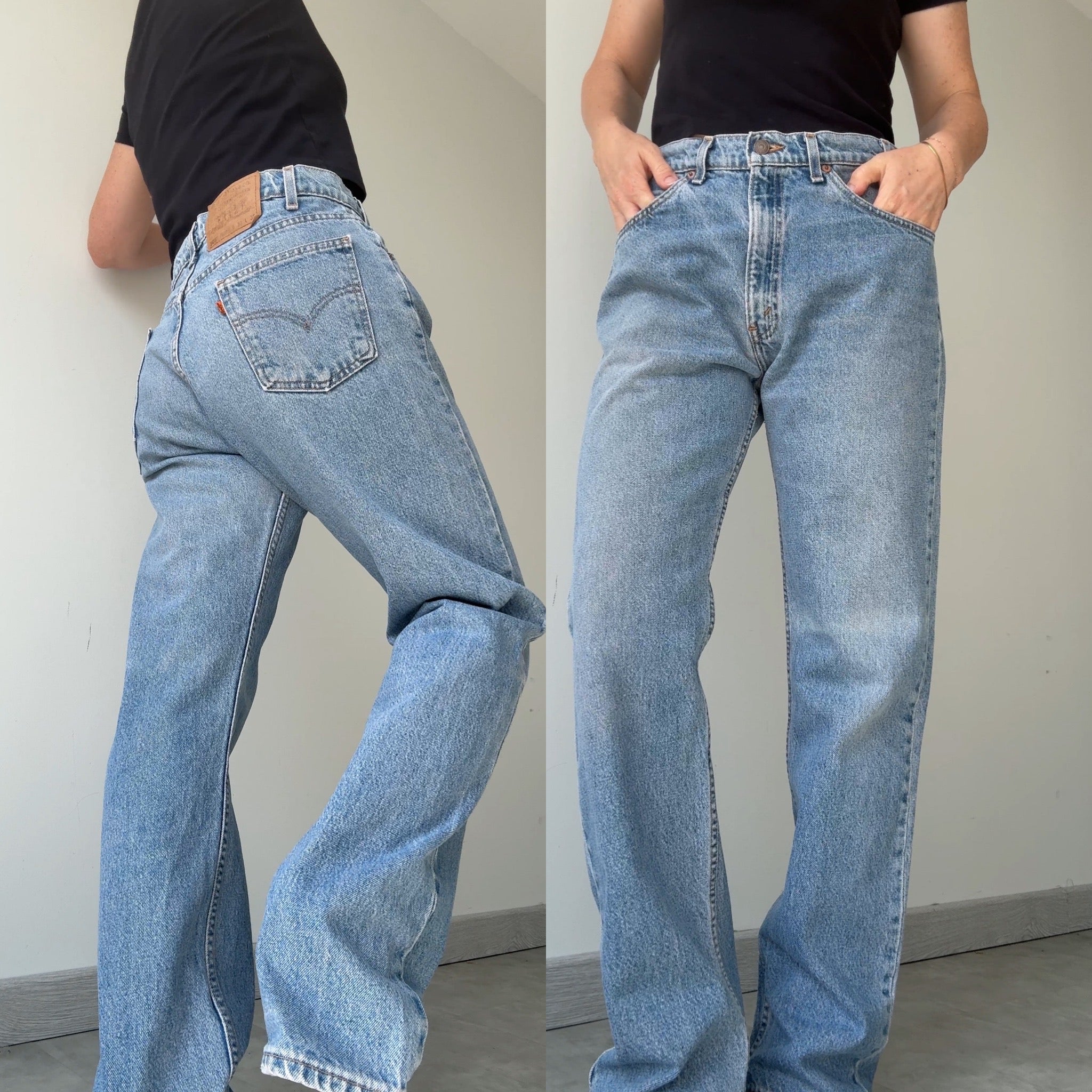 W31 L31 vintage Levis 505 30/32” measured waist medium blue faded  90s 505s