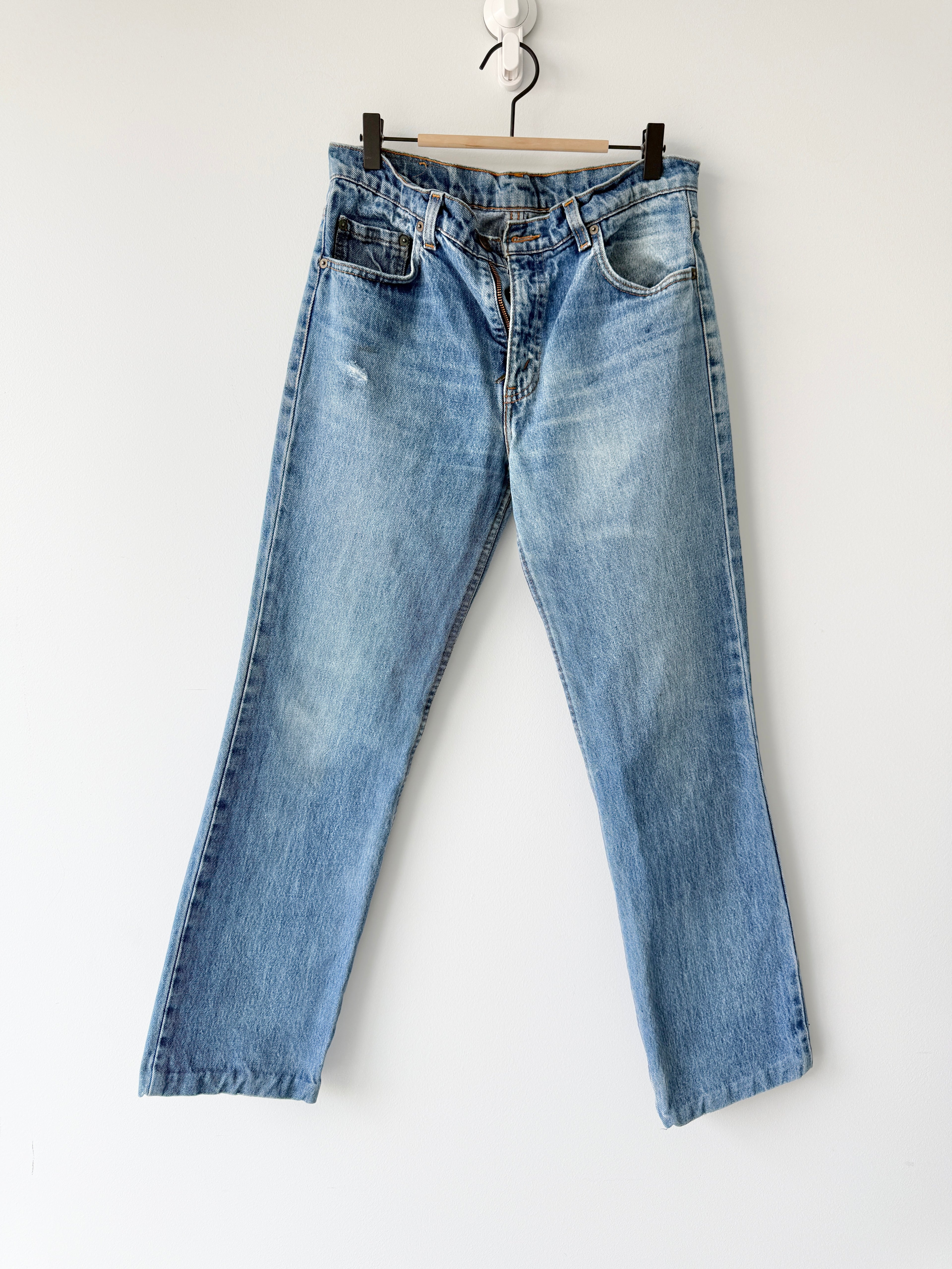 W30 L29 vintage Levis 603 30”measured medium blue 80s 603s