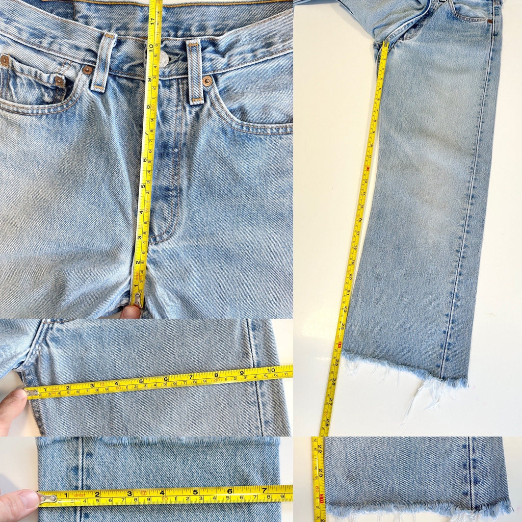 Levis 501 vintage w26 L24 Levi’s medium blue faded straight leg 90s 501 vintage Levi’s 501 made in USA