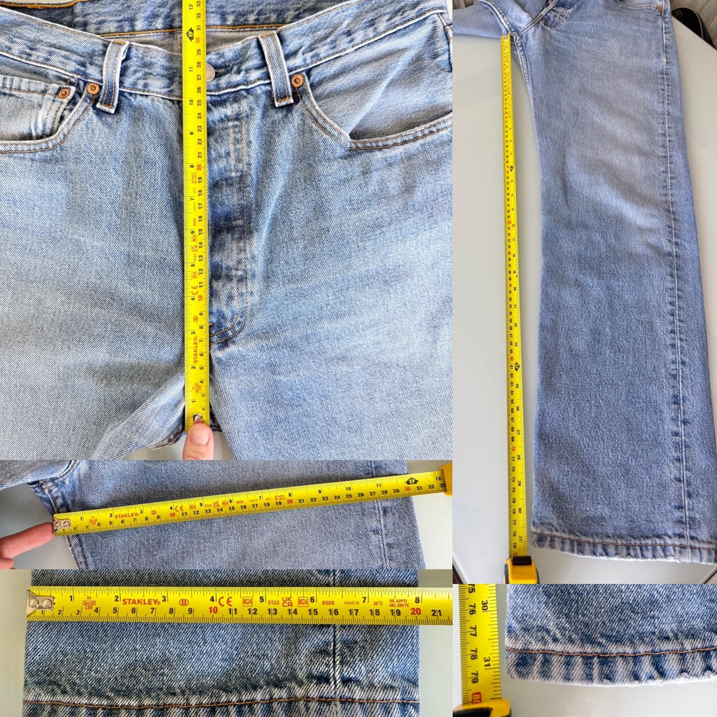 W31 L31 Levis 501 vintage 30-31” measured waist made in USA 90s
