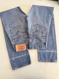 w25 L31 Levis 501 24-25” waist vintage medium blue faded blue 501s  straight leg jeans