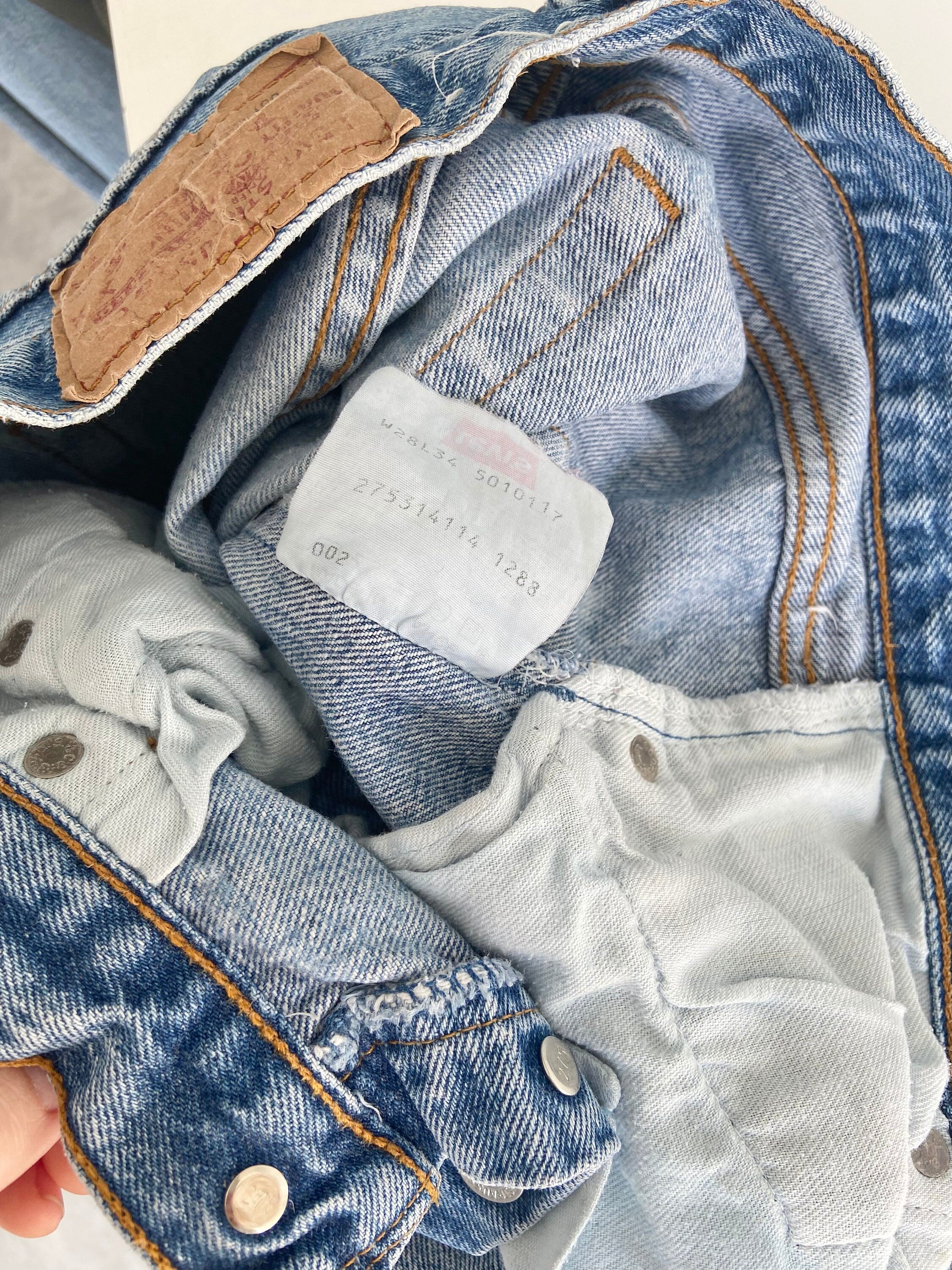 Levis 501 jeans w26 L32 blue made in France 80s 501 blue Levi’s vintage 501