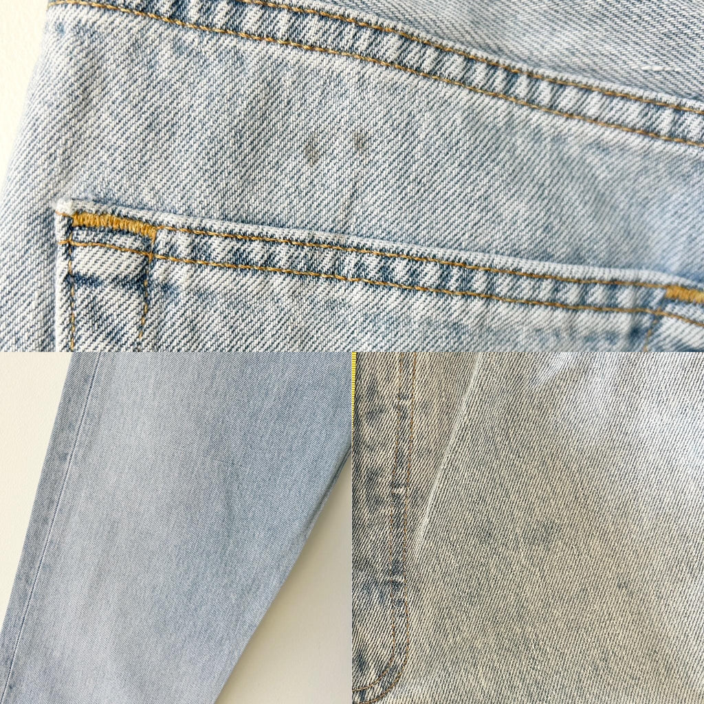w28 L31 Levi’s Levis 501 vintage light blue shade straight leg jeans made in USA 90s levis 501 vintage 27”/28” waist decuk