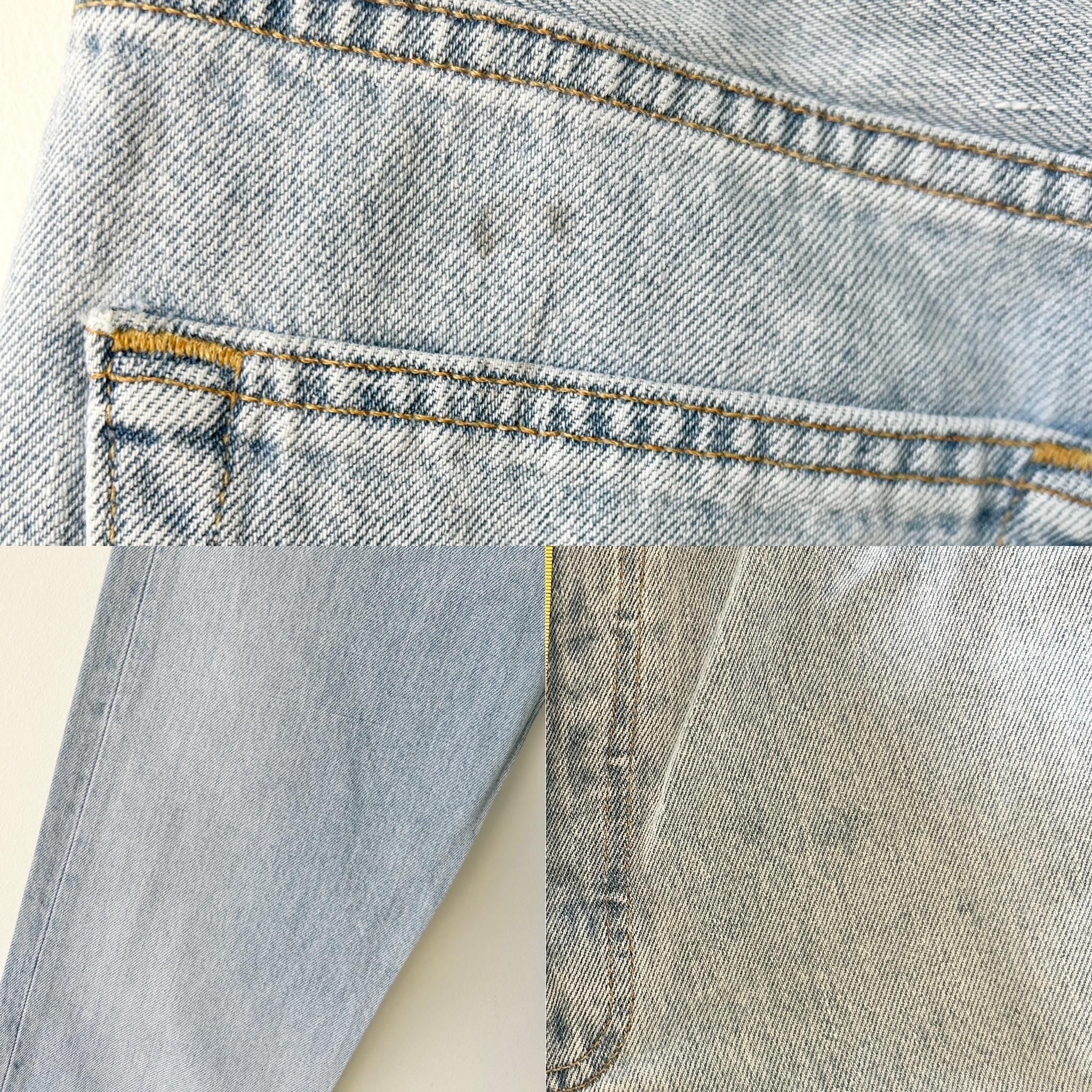 w28 L31 Levi’s Levis 501 vintage light blue shade straight leg jeans made in USA 90s levis 501 vintage 27”/28” waist decuk