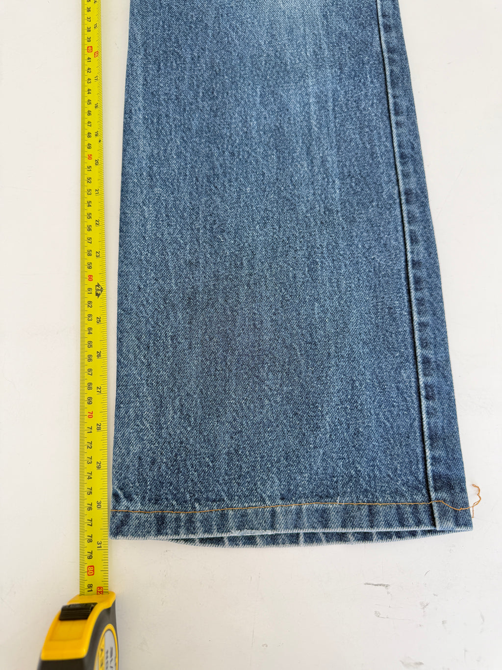 W33 L31 vintage Levis 517 dark blue faded wallet mark 33” measured waist 517s