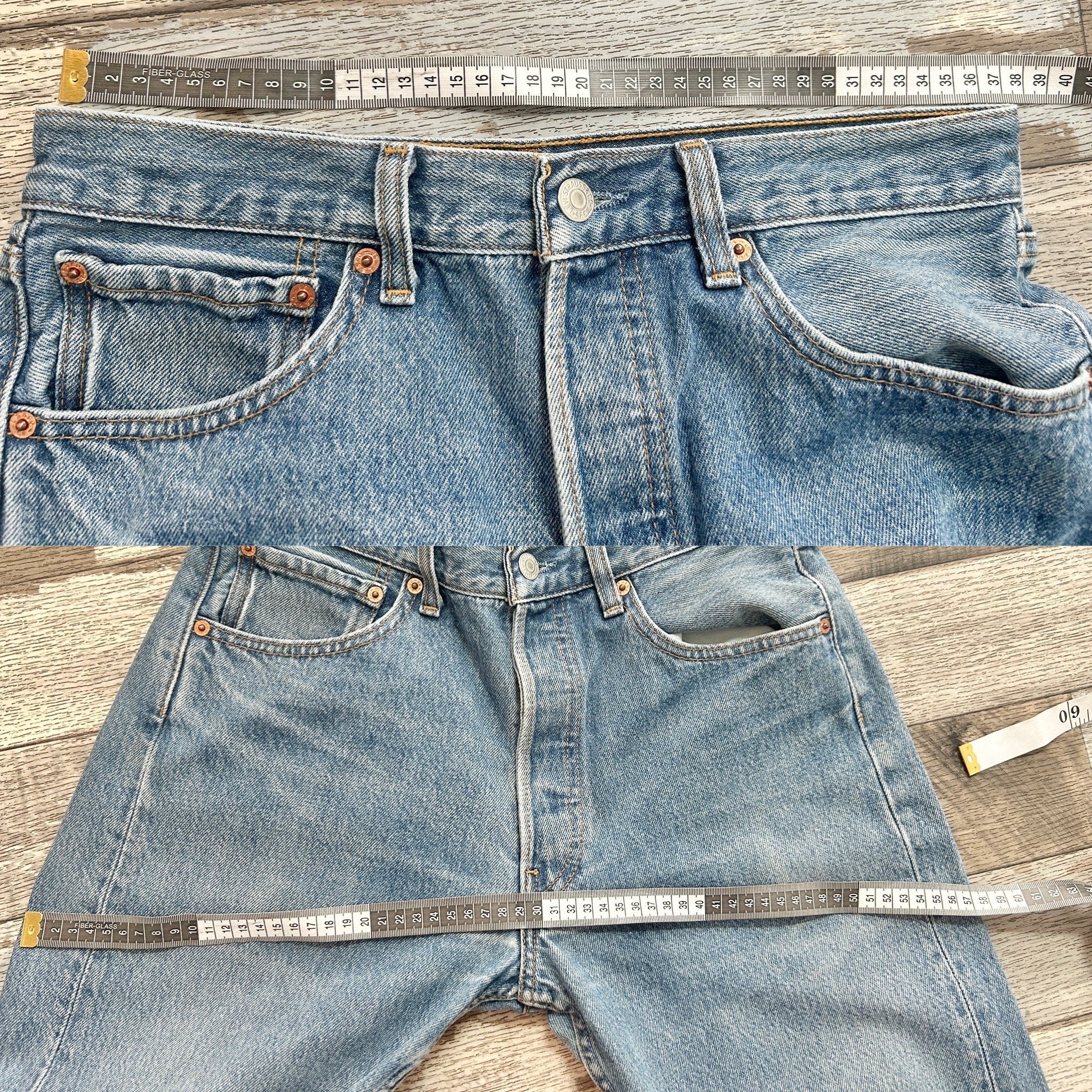Levi’s 501 jeans w29 L27 faded denim vintage Levi’s 501s straight leg vintage levis 501 jeans