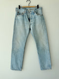 W30 L29 vintage Levis 501xx 30” measured waist light faded blue USA 90s  501xx