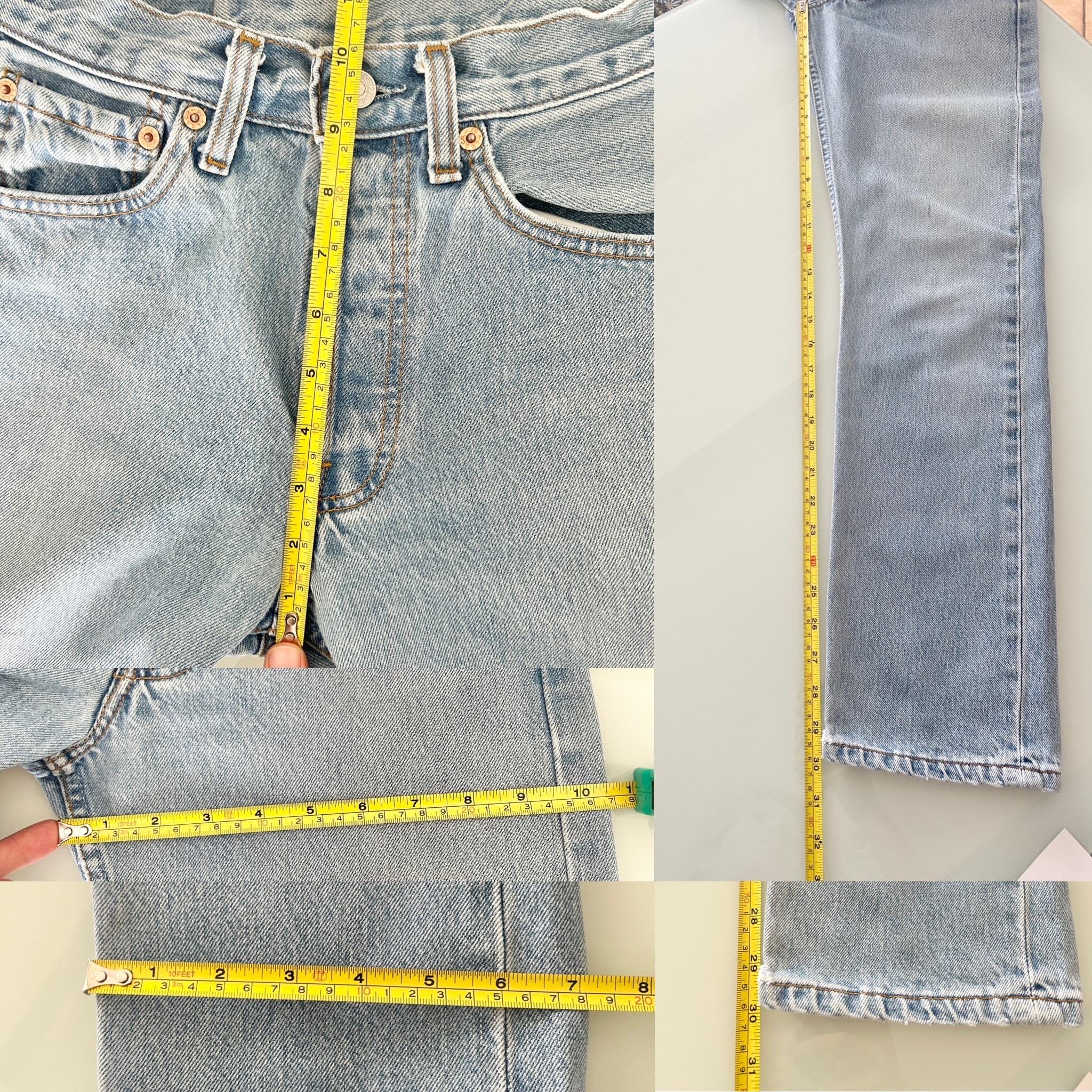 Levis 501 vintage w24 L29 Levi’s faded worn light blue straight leg Levi’s 501 90s vintage Levi’s 501  (23/24 waist)
