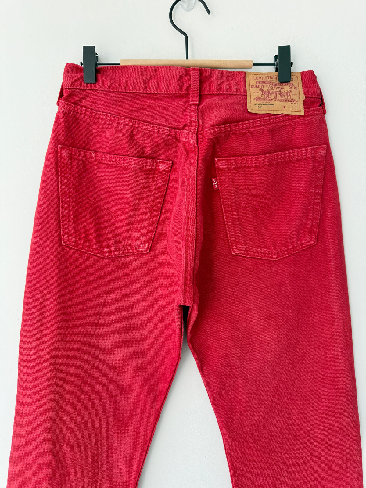 W30 L28 vintage Levis 501 29/30” measured waist red 90s 501s