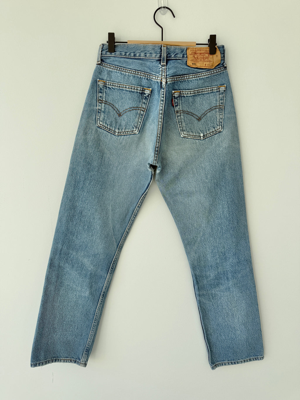 W28 L29 vintage Levis 501 27/28” measured whiskers medium blue Y2K 501s