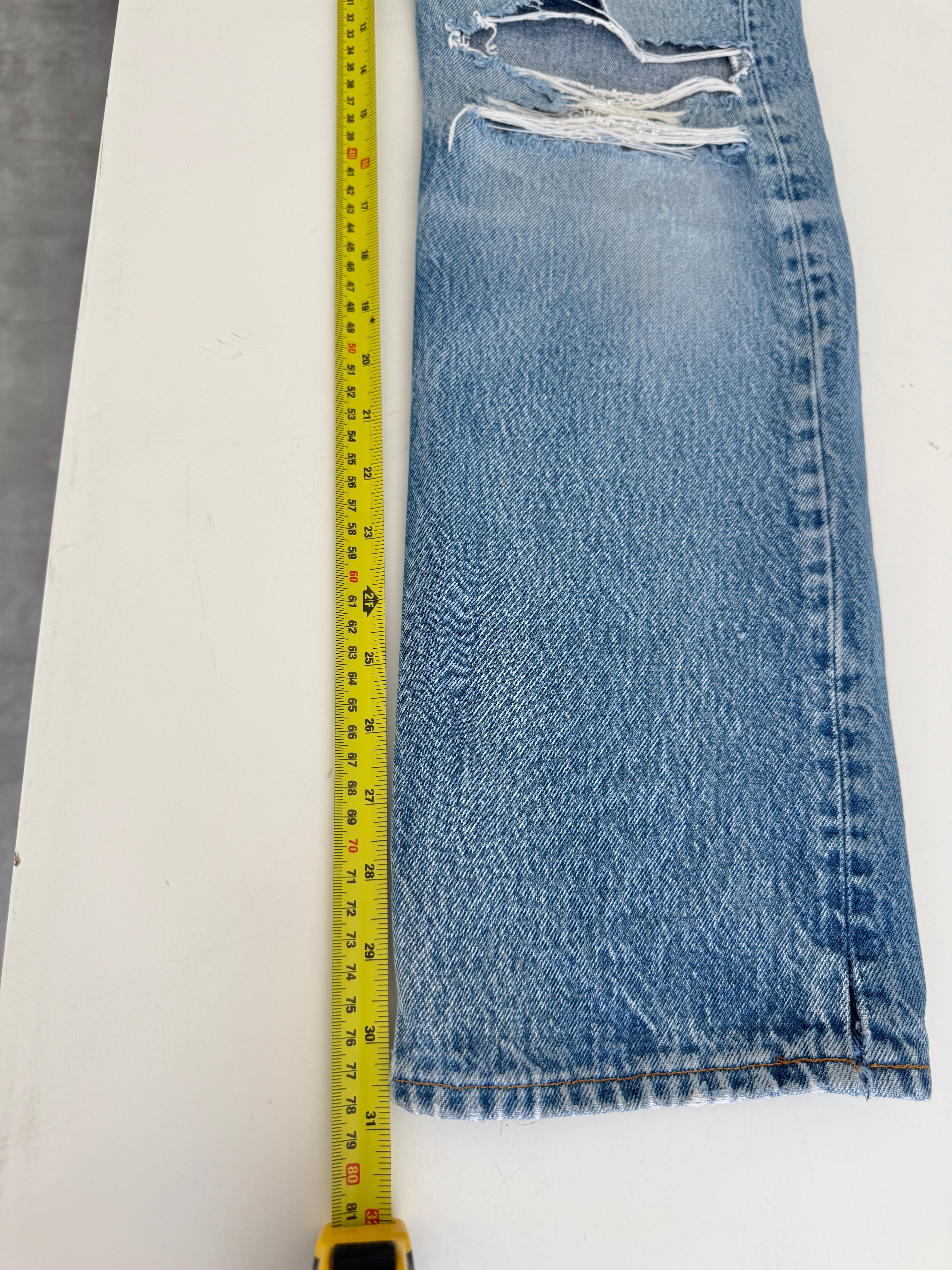 Distressed W26 L30 vintage Levis 701 0117 25/26” measured waist dark faded 80s 701 0117