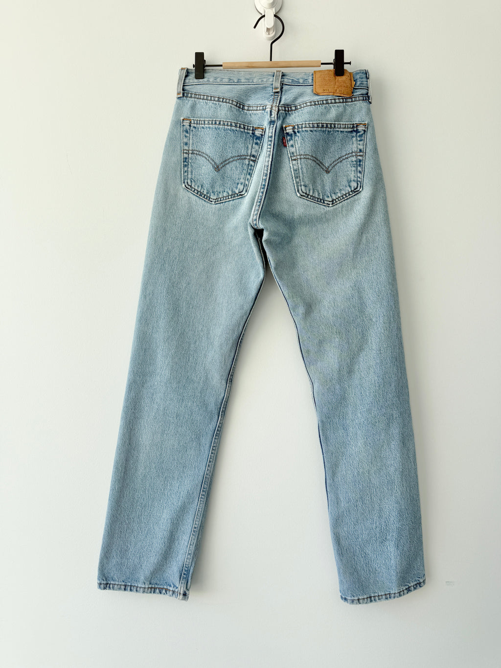W29 L30 vintage Levis 501 28-29”measured light blue 90s USA 501s