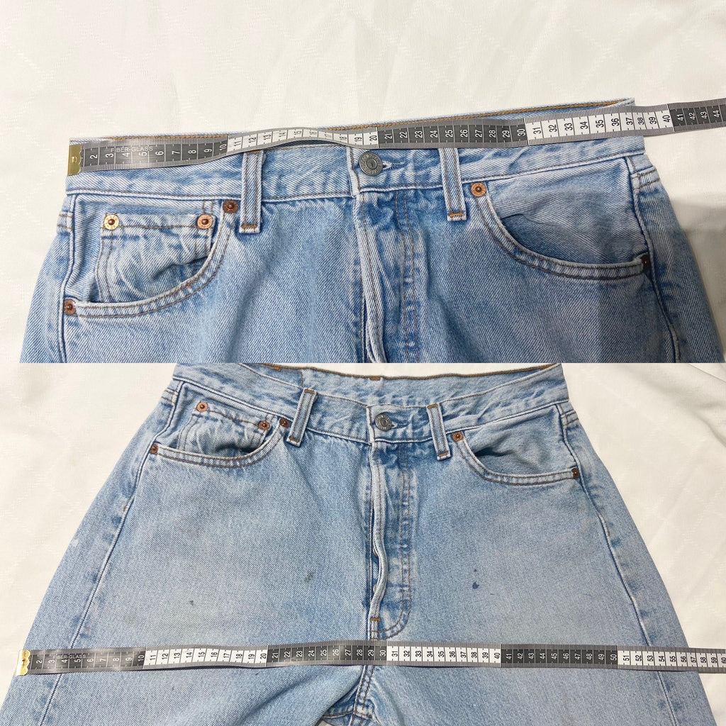 Vintage Levi’s 501 w29 L33 made in 1998  stone Wash paint distressed faded vintage 501s