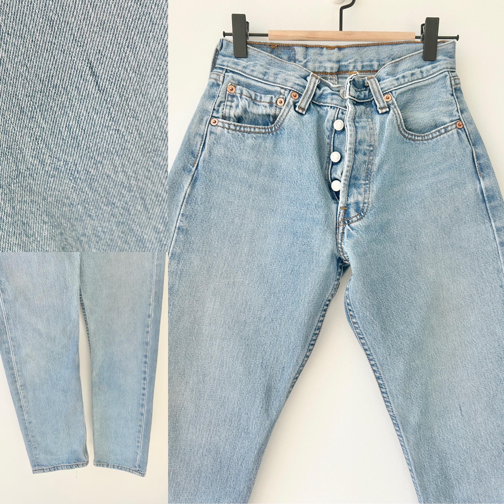 Levis 501 vintage w24 L29 Levi’s faded worn light blue straight leg Levi’s 501 90s vintage Levi’s 501  (23/24 waist)