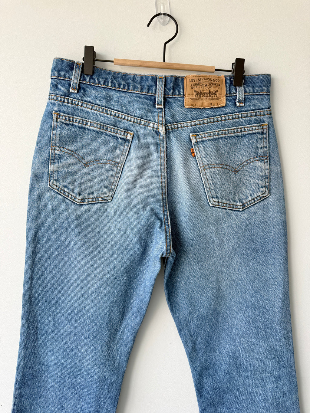 W32 L28 vintage Levis 517 faded medium blue 32” measured waist 517s 80s USA